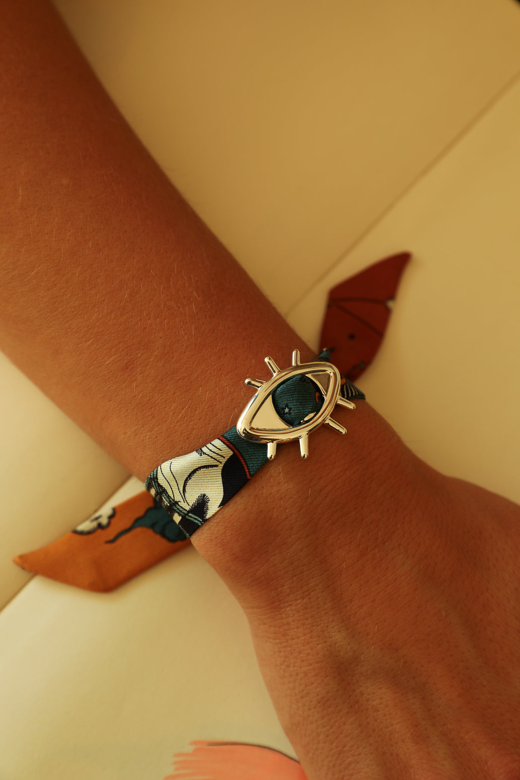 Star Ornament Set + 4cm Ribbon Brown Earth