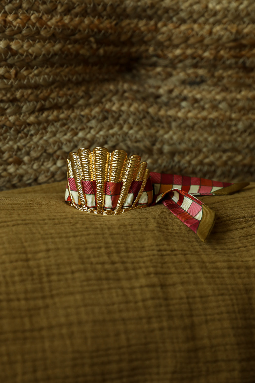 2cm silk ribbon Chapanoir, olive