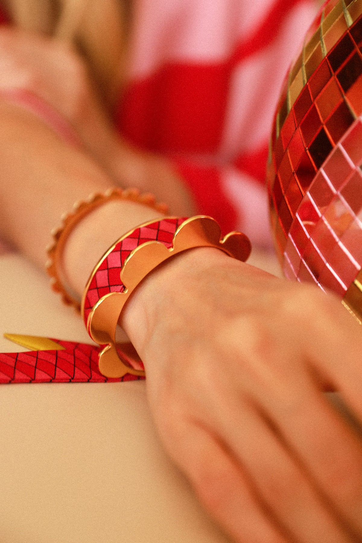 The Perfect Match Pennant and Ribbon Cuff, Colorful
