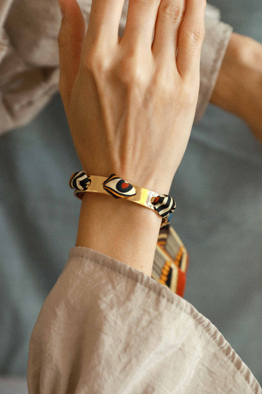 Bracelet Septembre et son ruban The Perfect Match, neutre