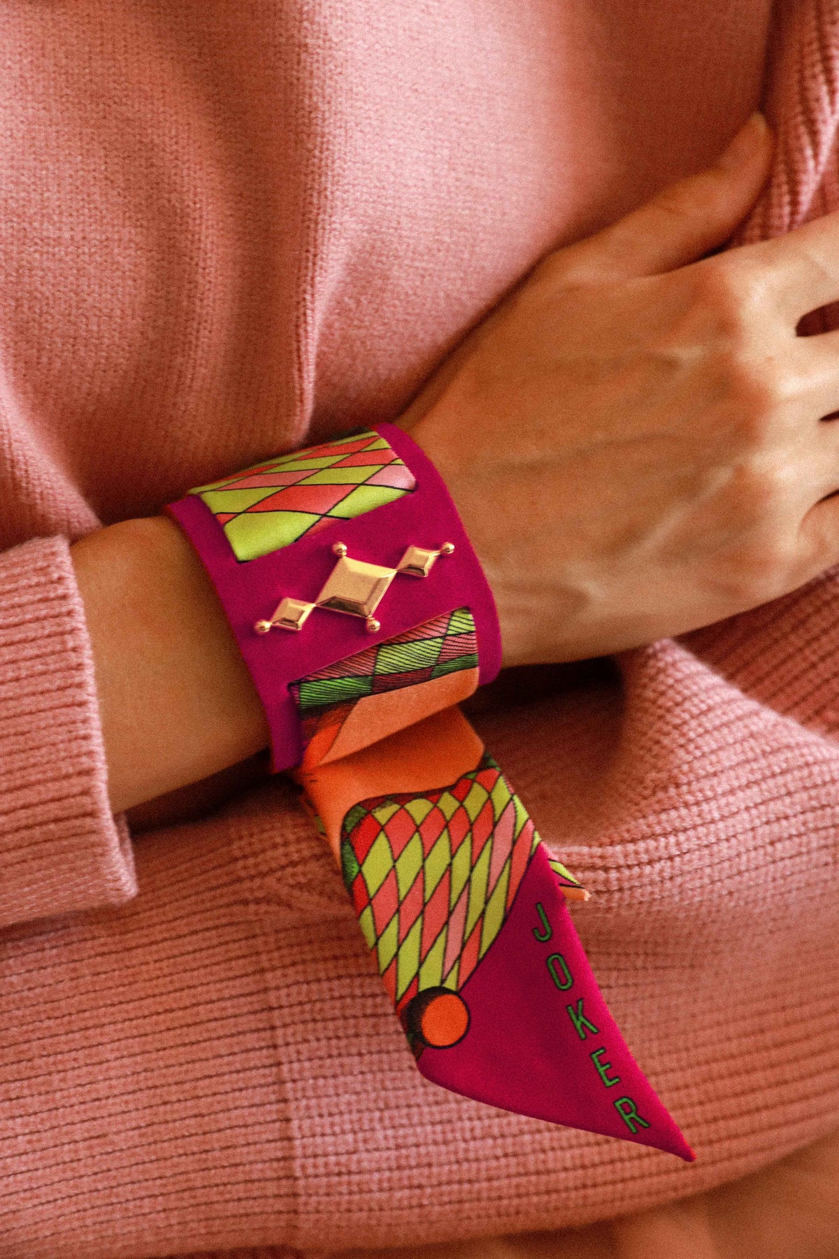 Black Circus Cuff and Gypsy Tales Ribbon, Curry