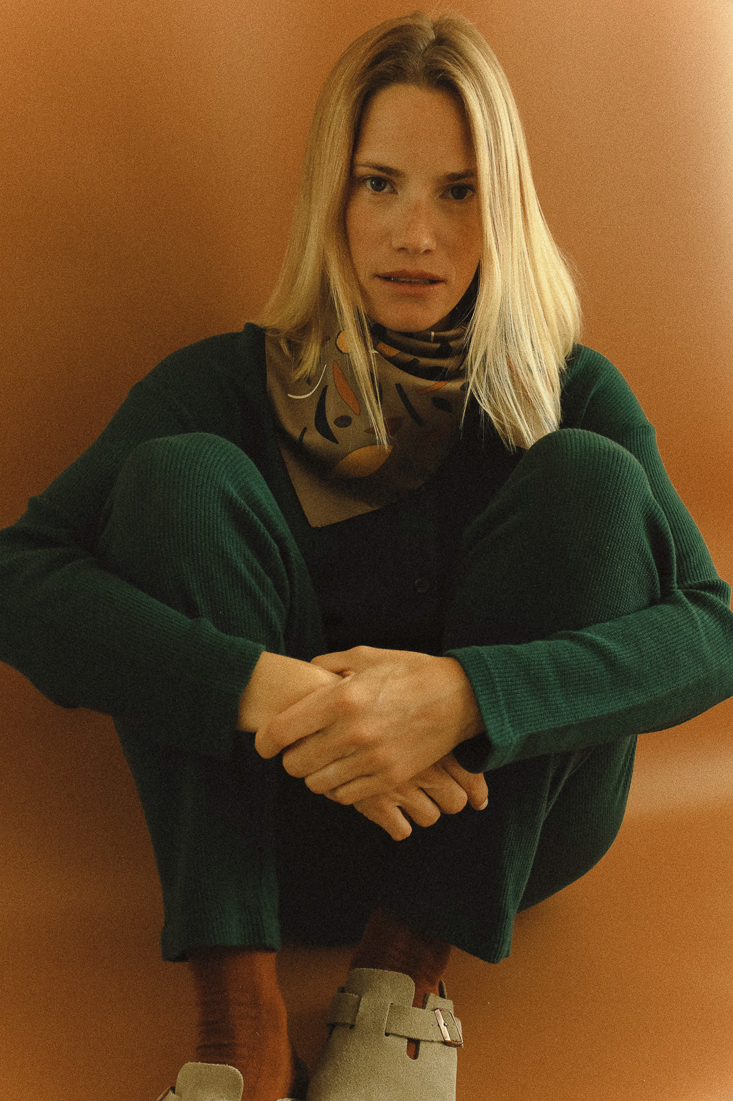 Petit carré 70 cm - Coloriage, taupe