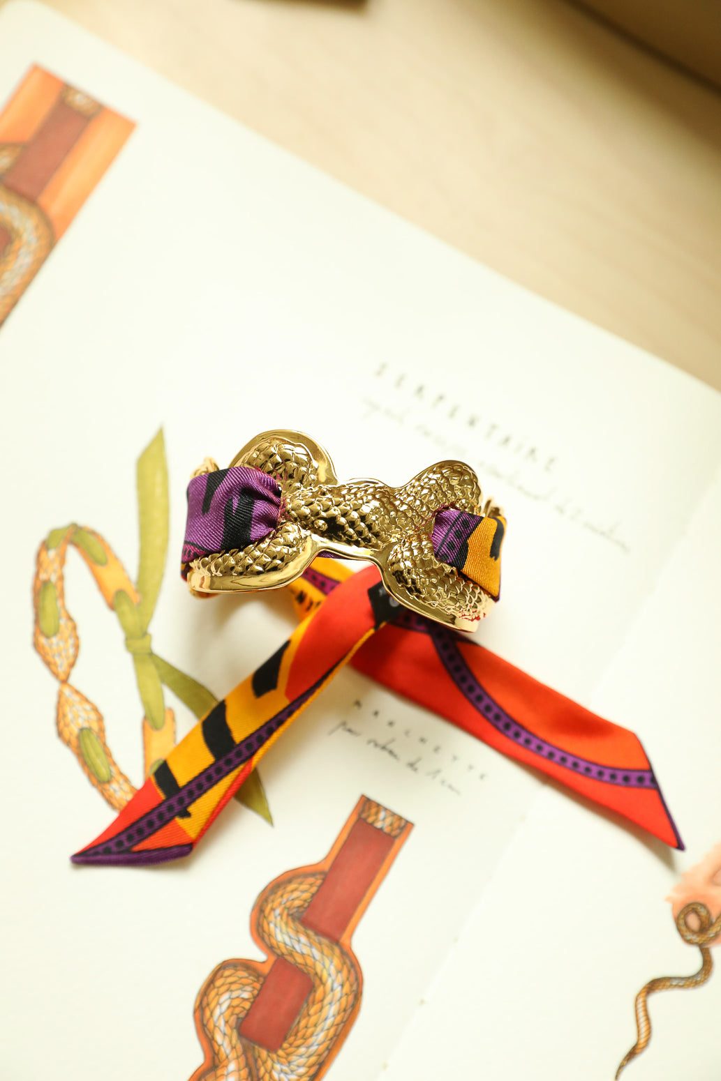 Serpentarius Cuff and Astral Map Ribbon, Neutral