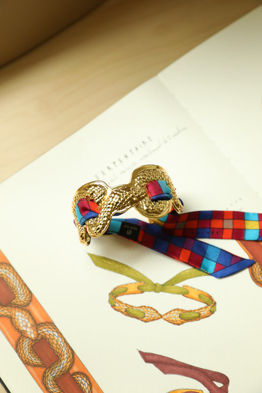 Serpentarius Cuff and Astral Map Ribbon, Neutral