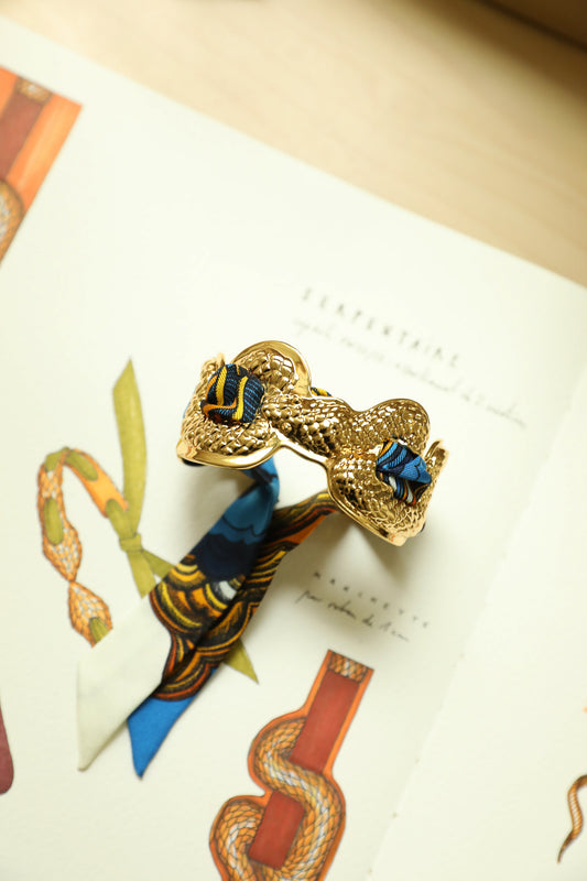 Serpentarius Cuff and Astral Map Ribbon, Neutral