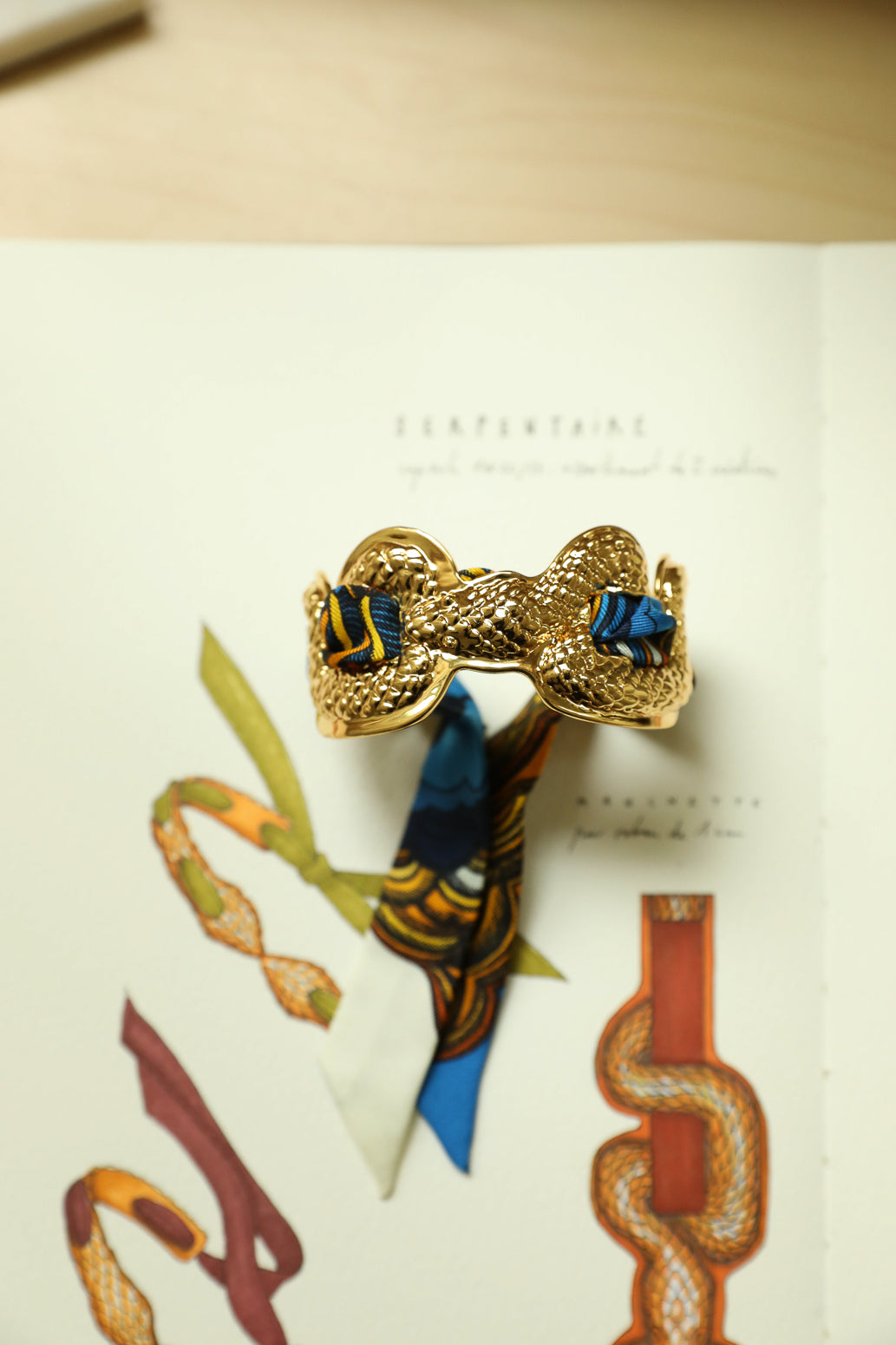 Serpentarius Cuff and Astral Map Ribbon, Neutral