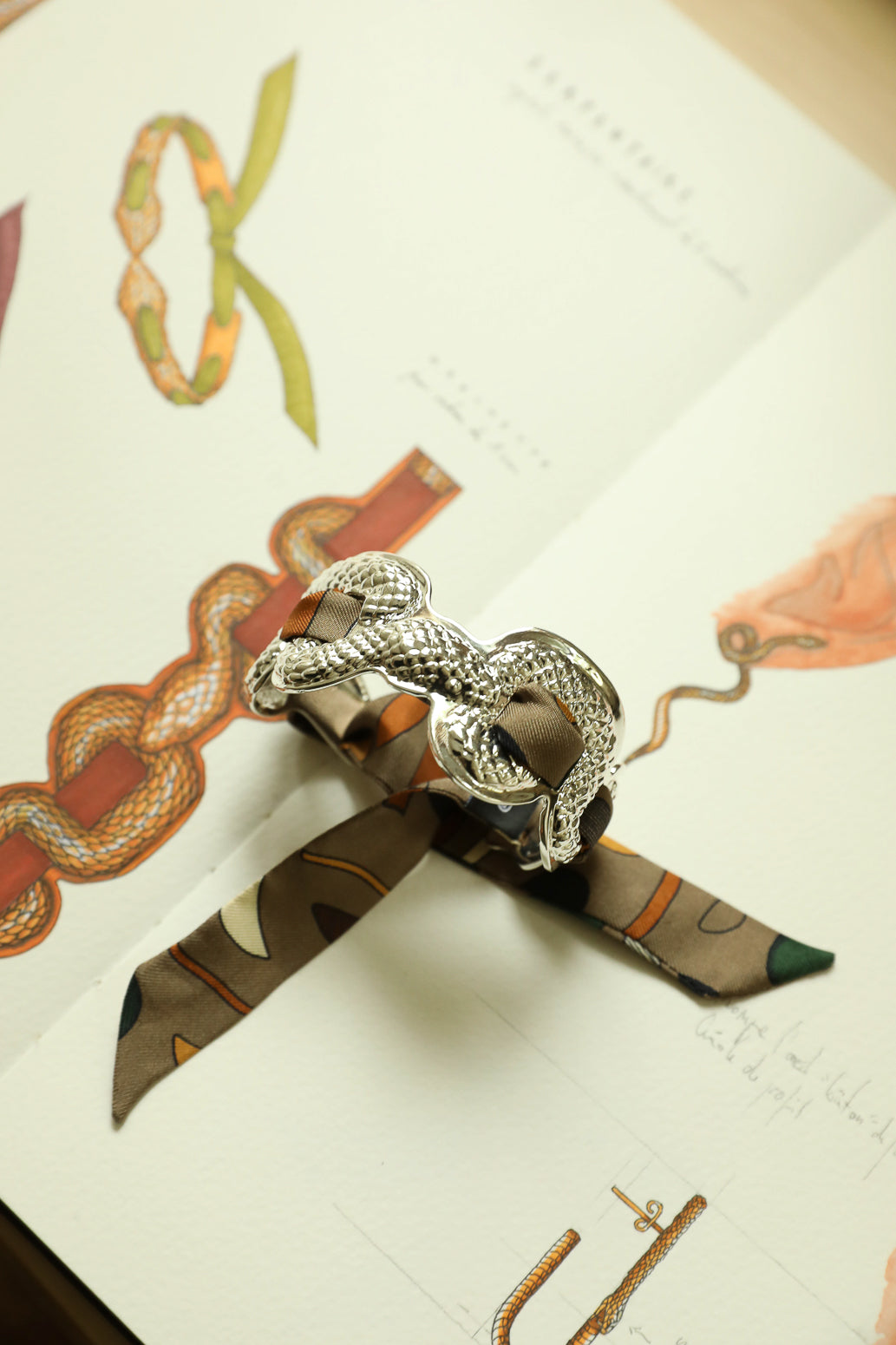 Serpentarius Cuff and Astral Map Ribbon, Neutral