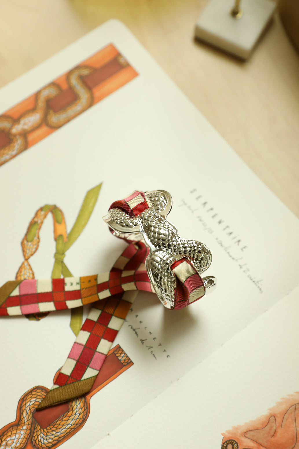 Serpentarius Cuff and Astral Map Ribbon, Neutral