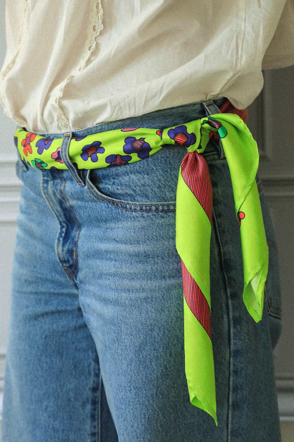 Carré 110 cm Néo-Léo anis flash