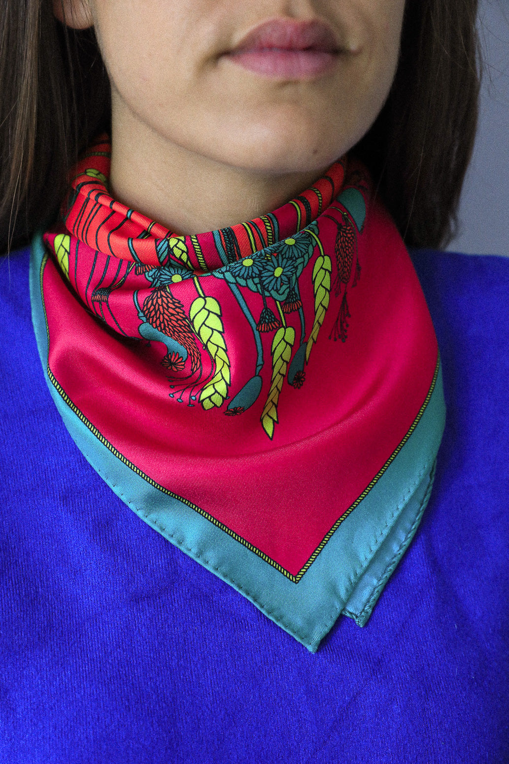 Petit carré 70 cm - June, rose