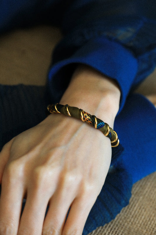 Bracelet Octobre et ruban Sirène coloré