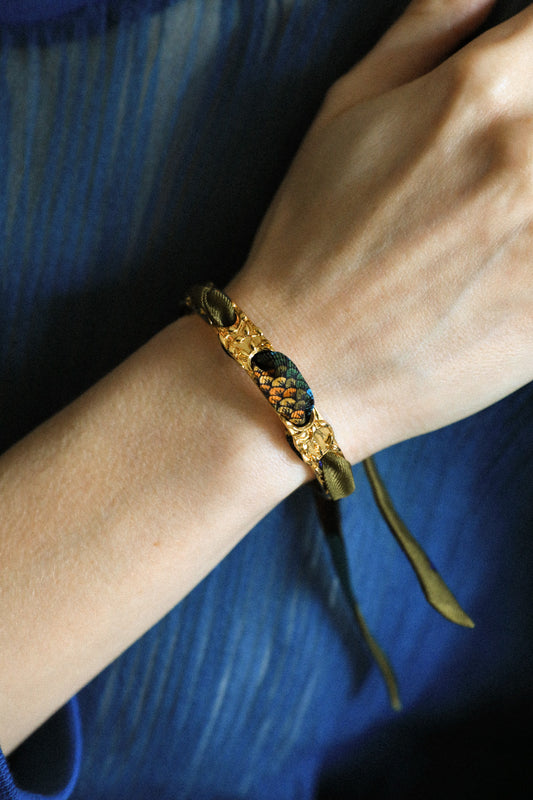 Bracelet Féérie et ruban Sirène coloré