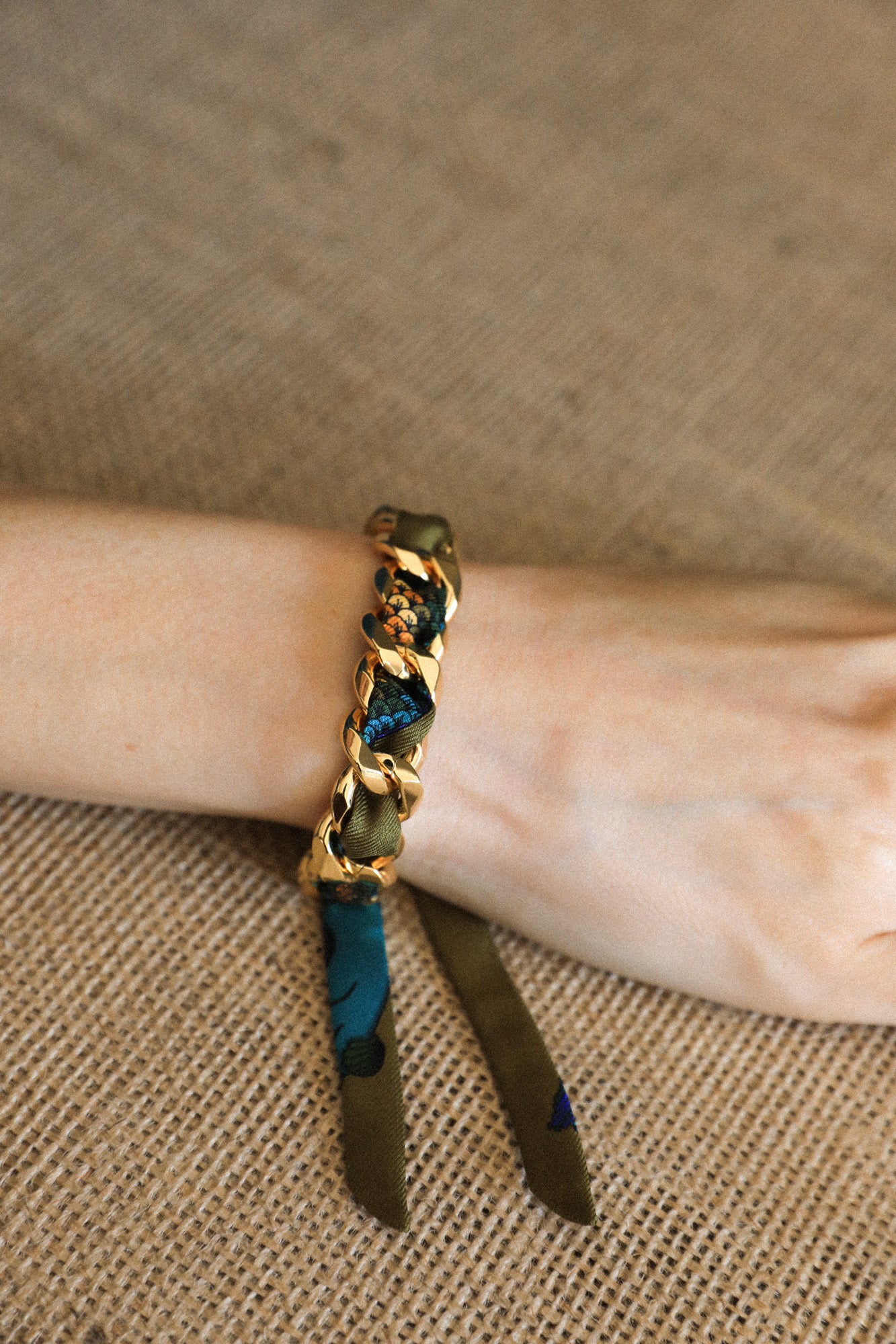 Bracelet Décembre et ruban Sirène coloré