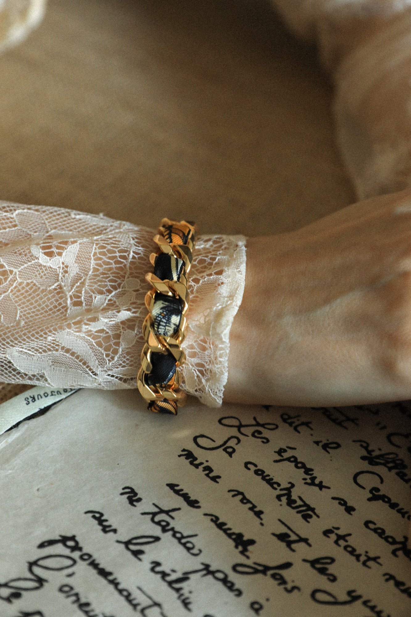 Bracelet Décembre et ruban Pirate neutre