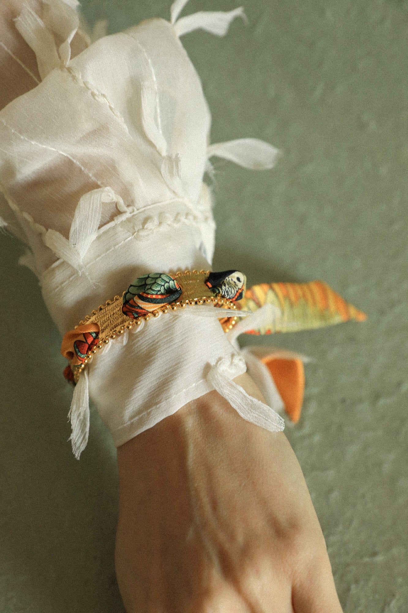 Bracelet Diva et ruban Perroquet neutre