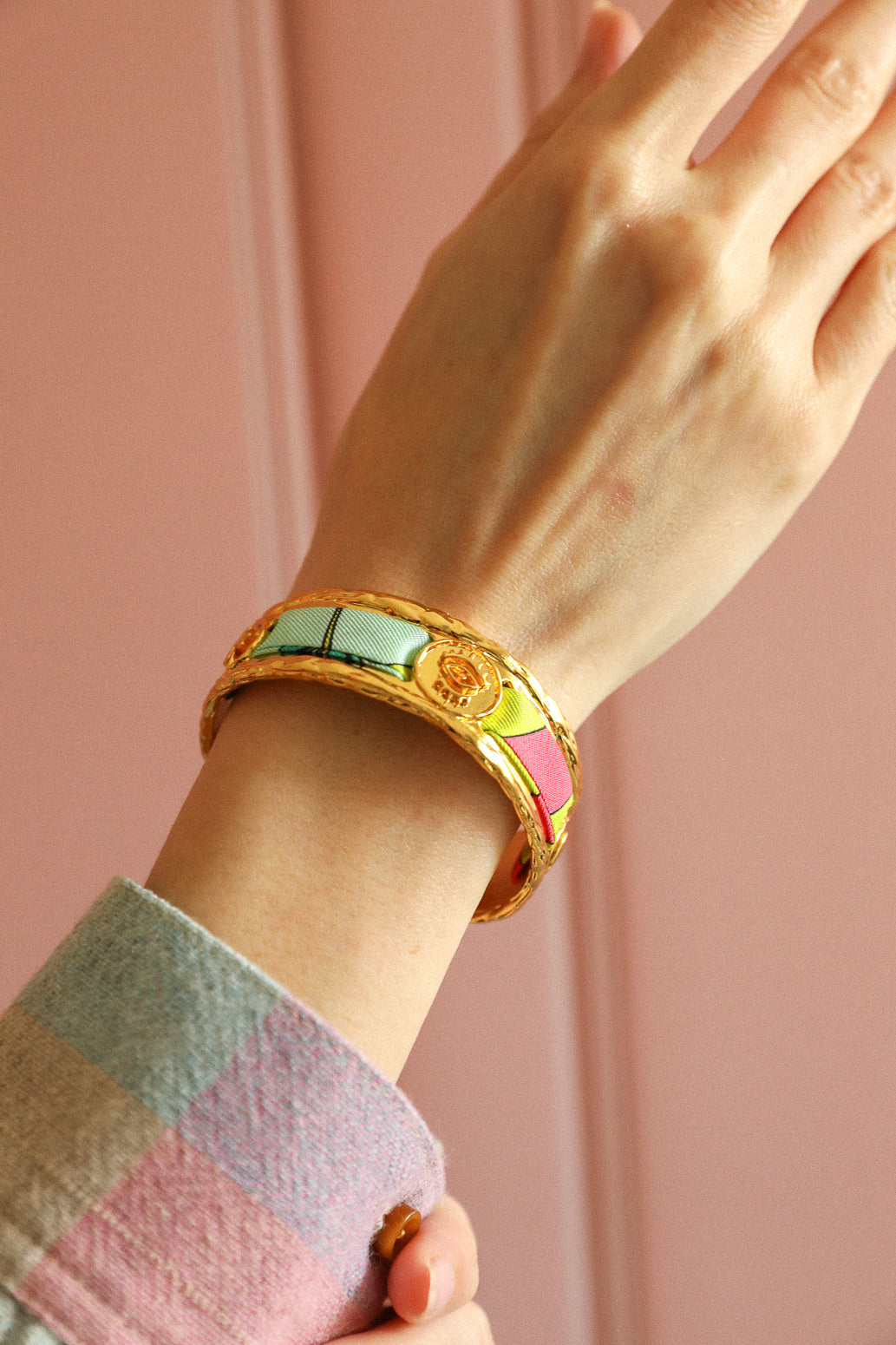 Manchette Irma et son ruban Luckyou, vert d’eau