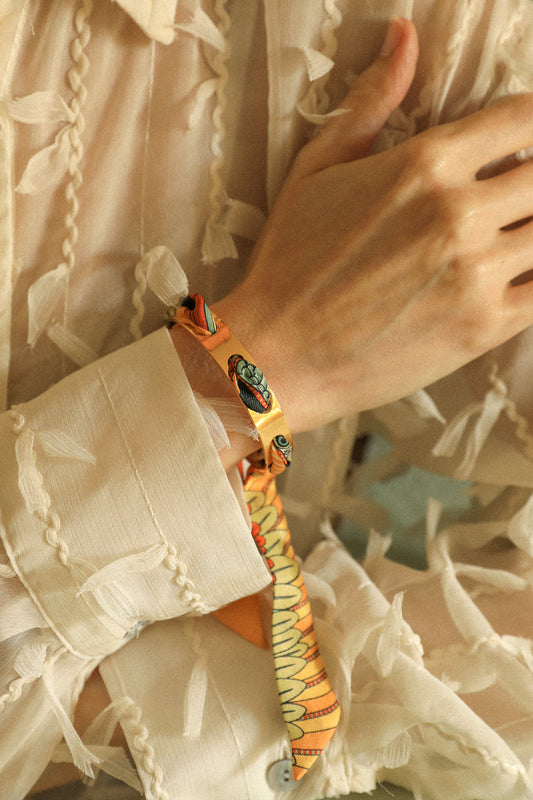 Bracelet Septembre et son ruban Perroquet neutre