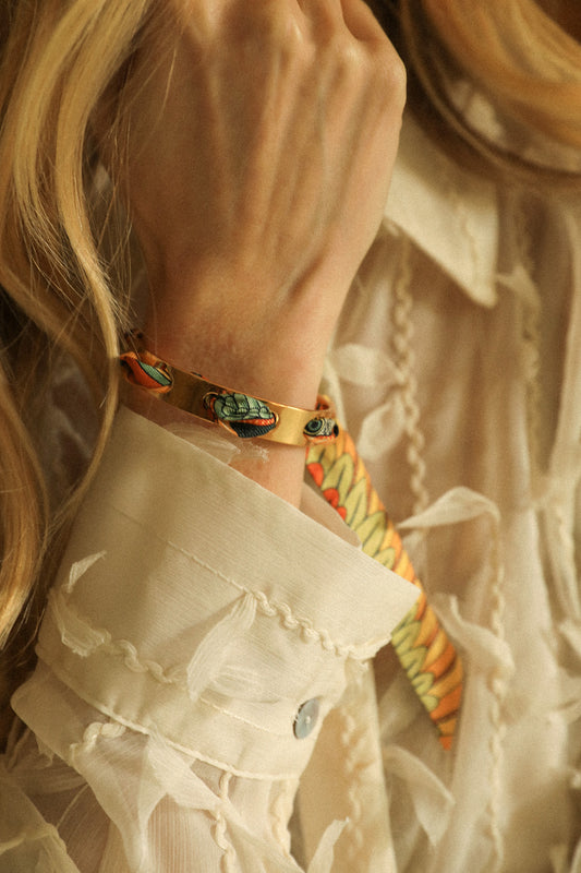 Bracelet Septembre et son ruban Perroquet neutre