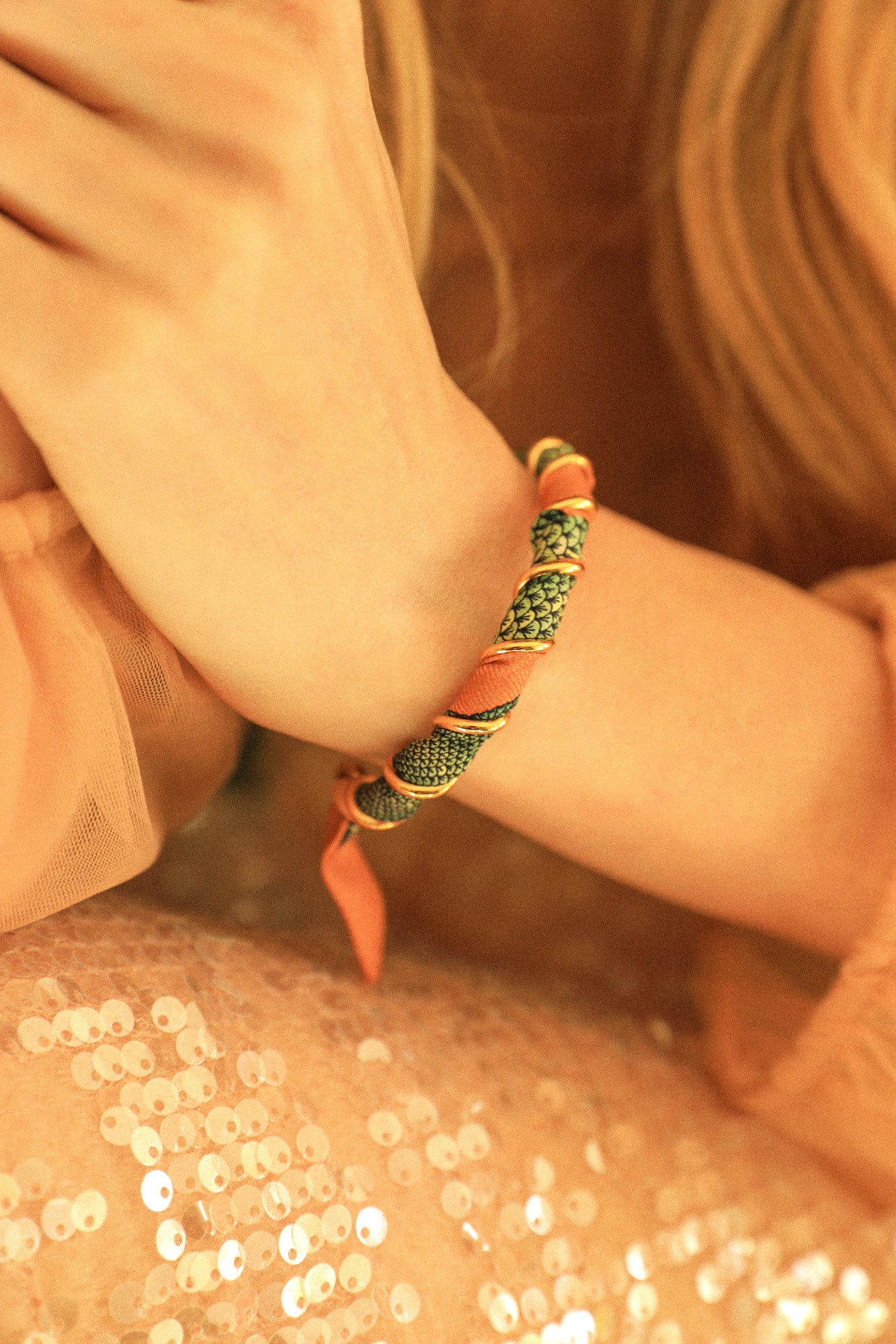 Bracelet Octobre et ruban Sirène neutre