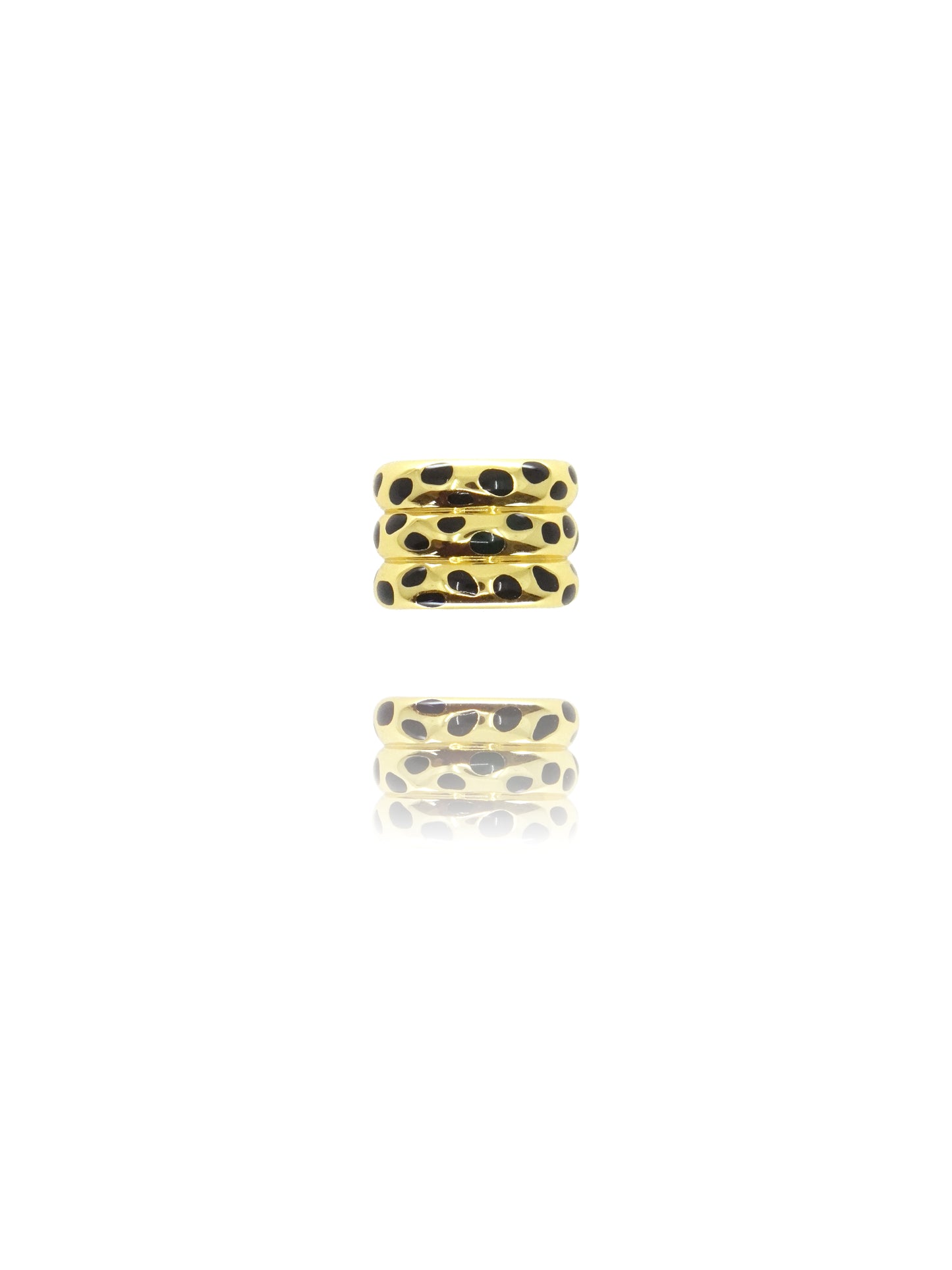 Anneau à foulard Leopard, Or