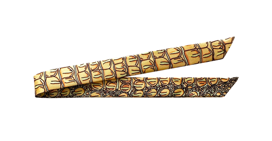 Ruban 2cm - Croco, pastel