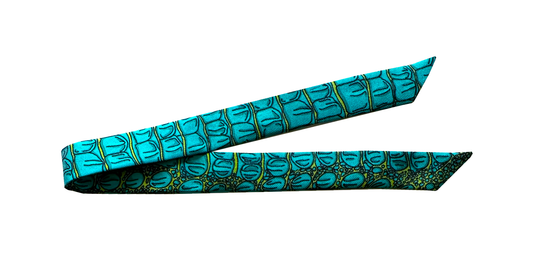 Ruban 2cm - Croco, aqua