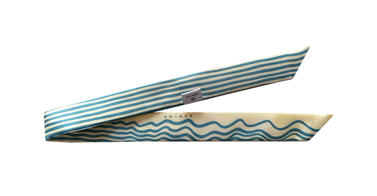 Ruban 2cm - Marinière, blanc cassé