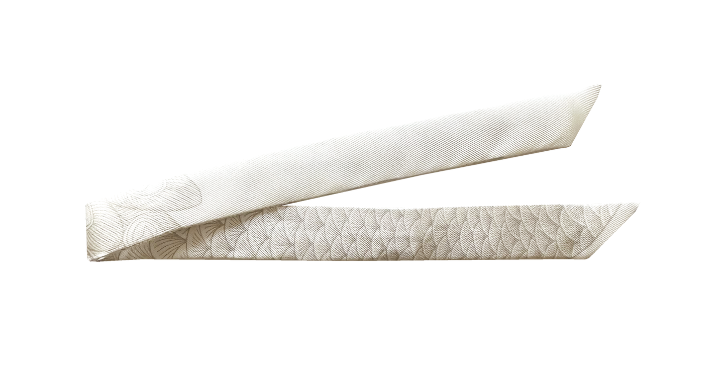 Ruban 2cm - Paon, blanc