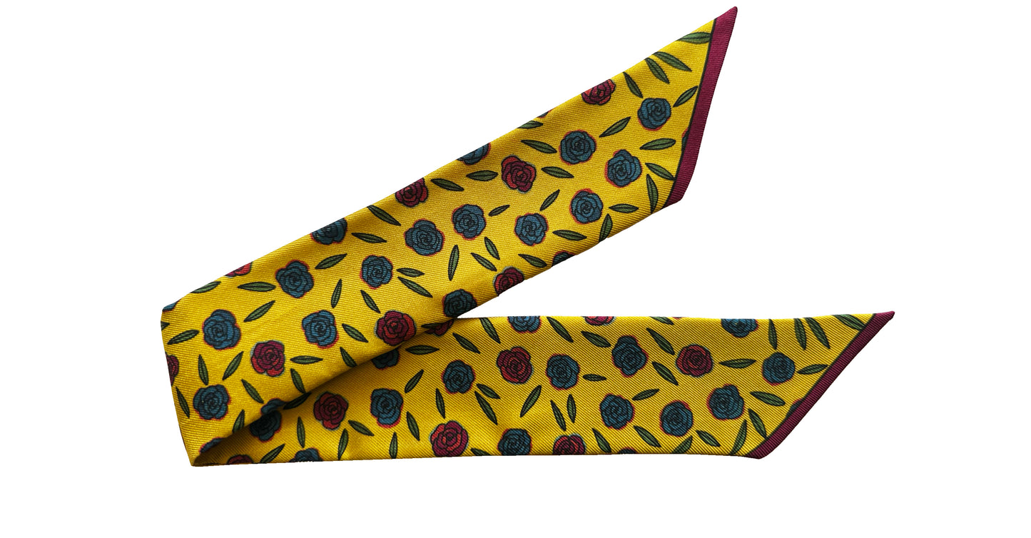 Bracelet en soie 4cm Gypsy Tales, curry