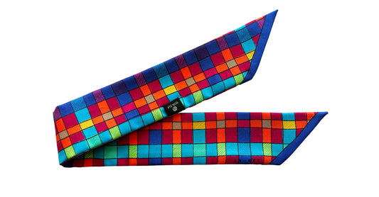 Gypsy Tales 4cm Silk Bracelet, Orange