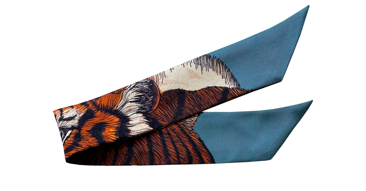 Bracelet en soie 4cm Tigre, Neutre
