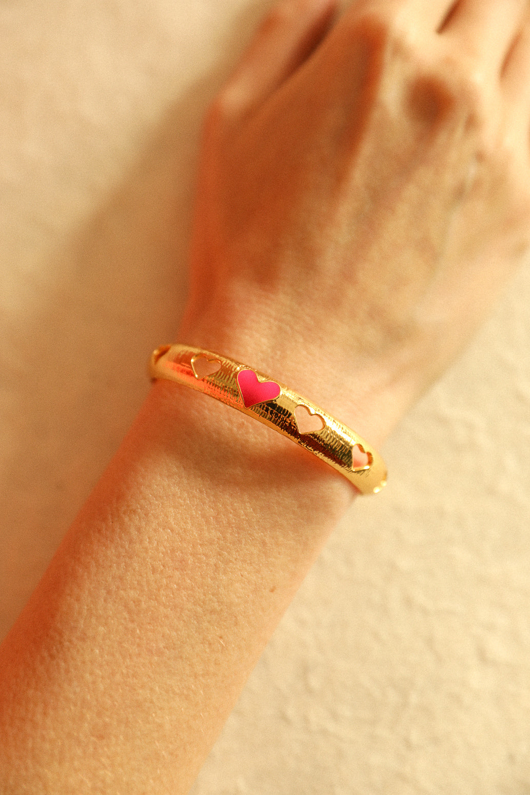 Bracelet Bam, rose