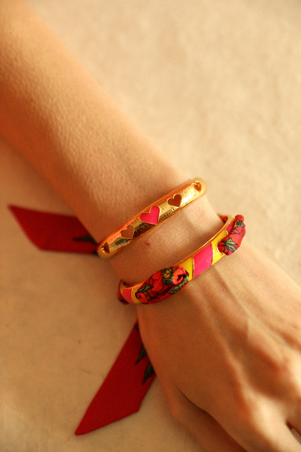 Bracelet Bam, rose