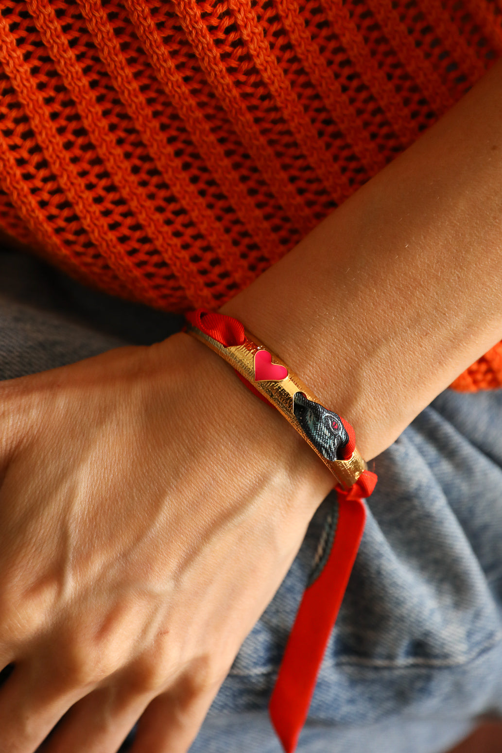 Bracelet Bam, rose