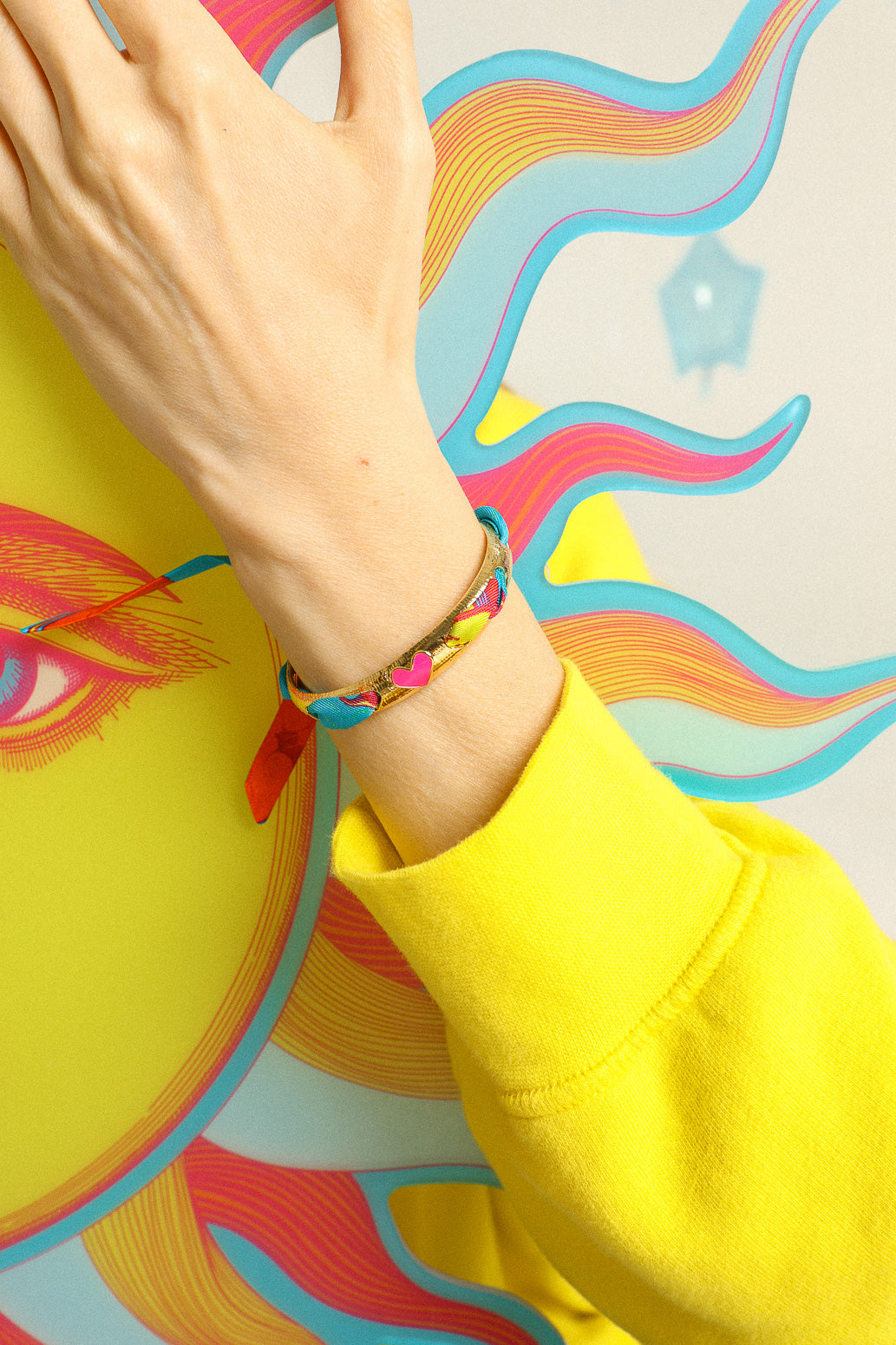 Bracelet Bam, rose