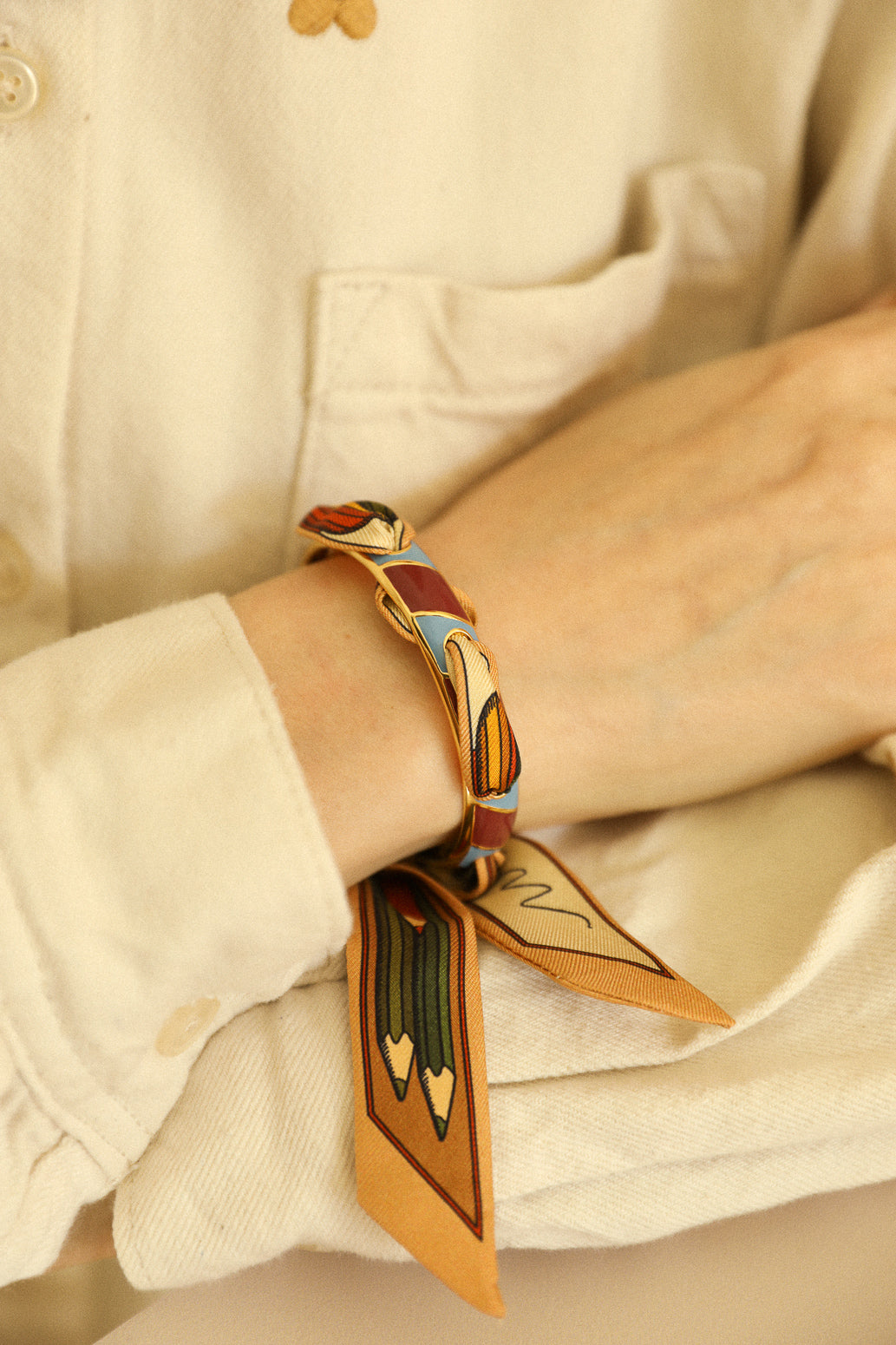 Bracelet Bim émail bordeaux, Été N°26