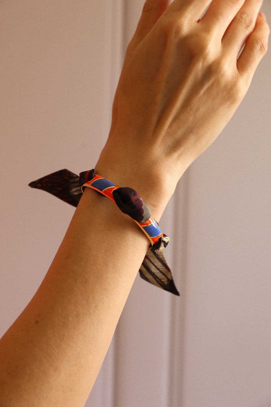 Bracelet Bim, émail orange