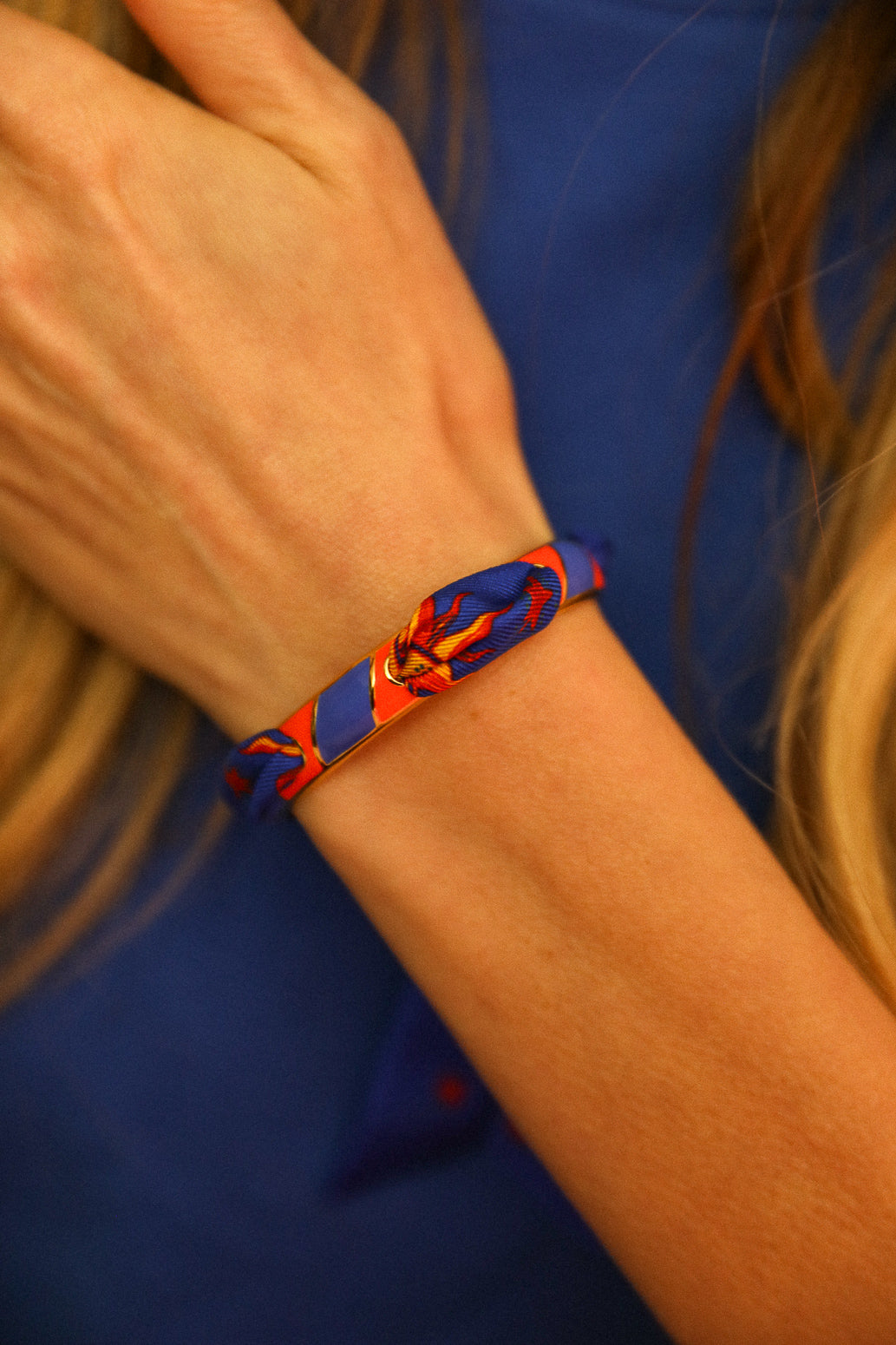 Bracelet Bim, émail orange