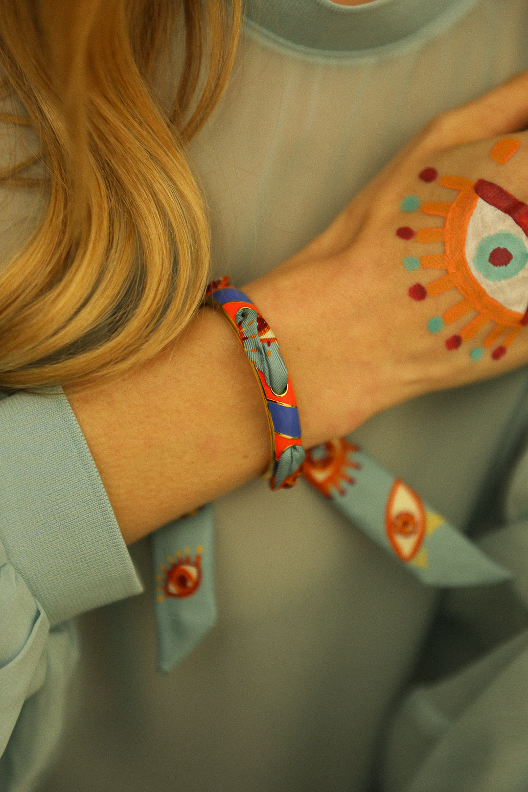 Bracelet Bim, émail orange