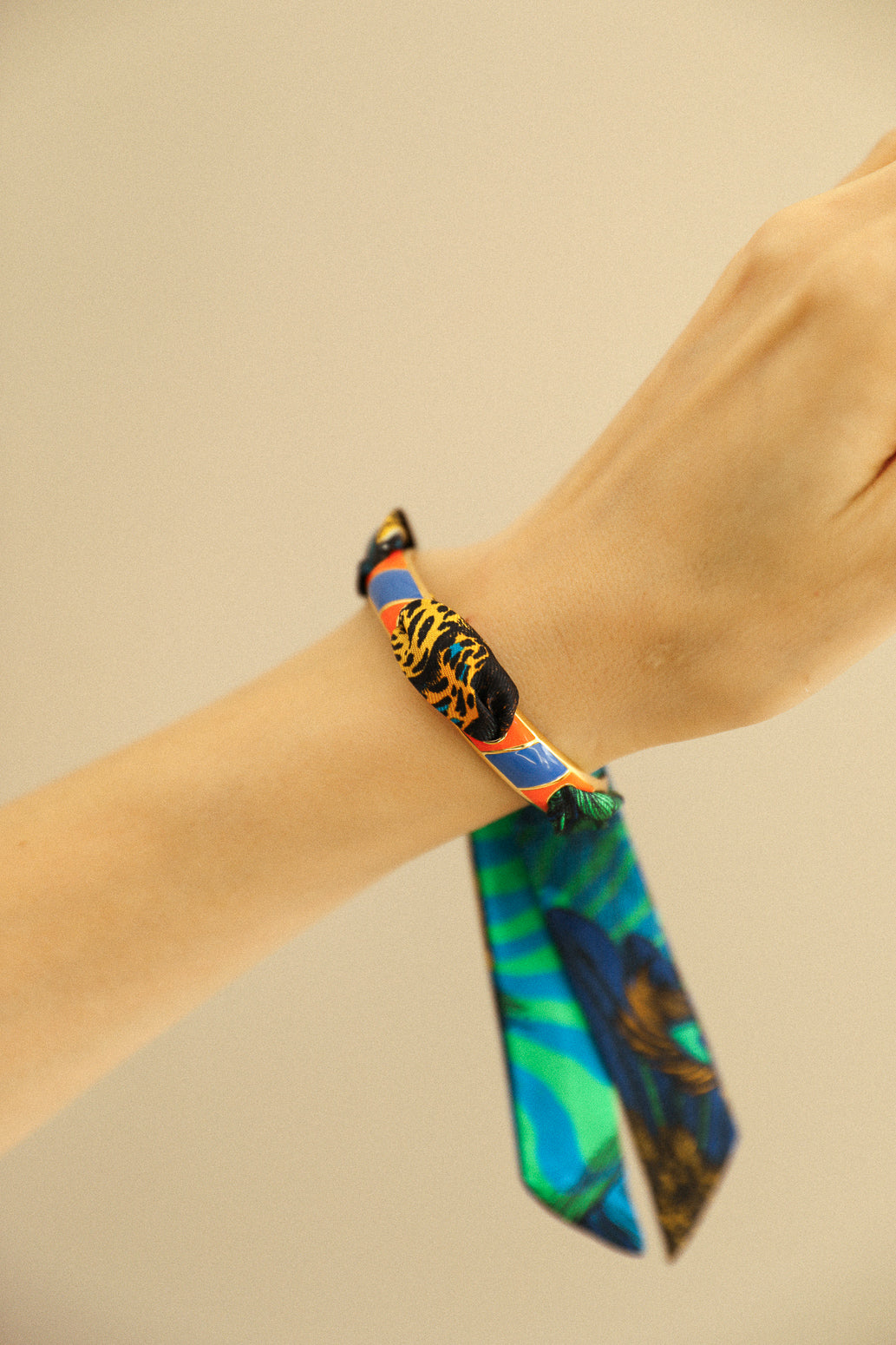 Bracelet Bim, émail orange