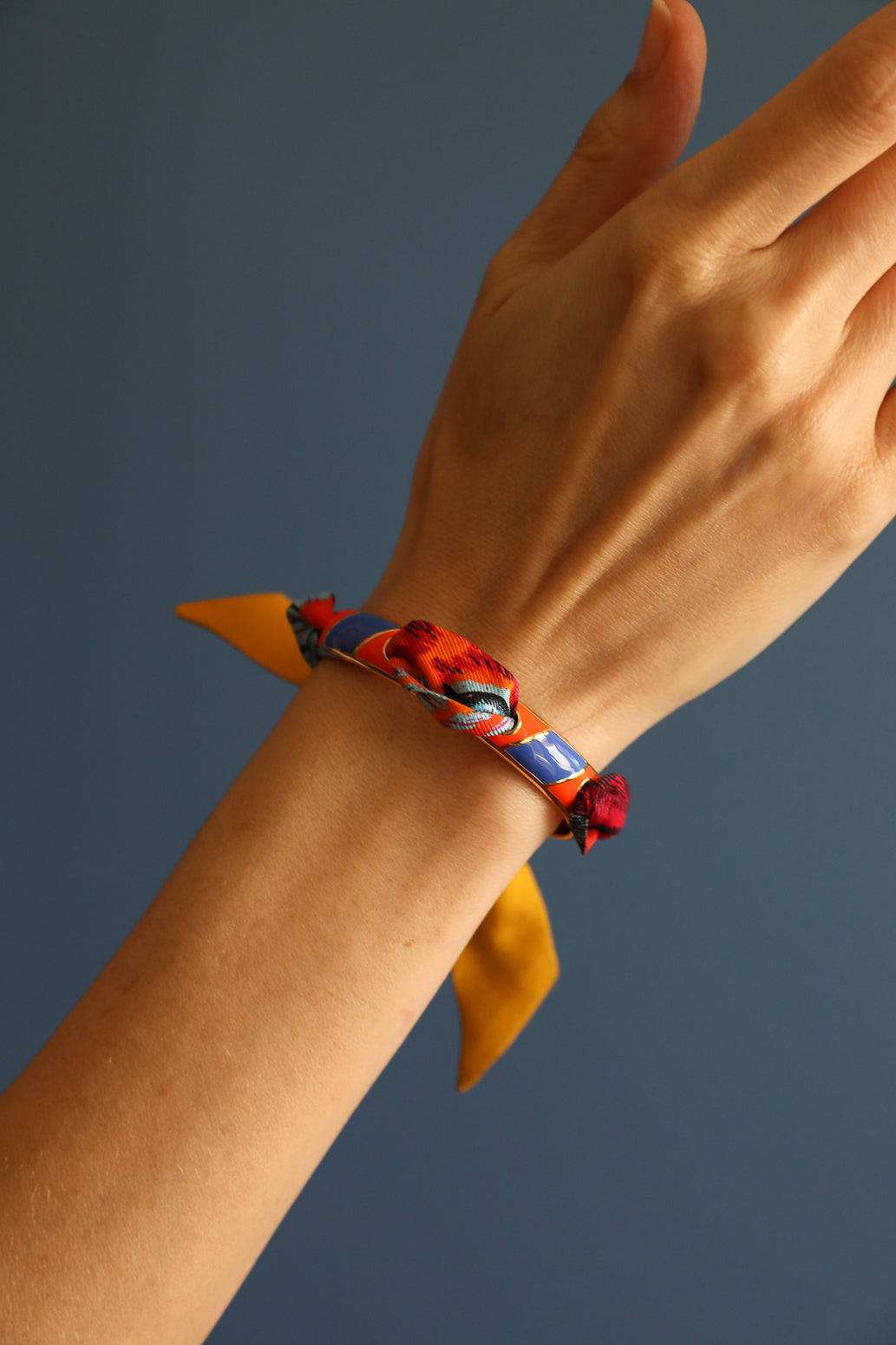 Bracelet Bim, émail orange