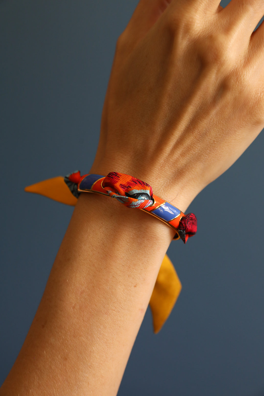 Bracelet BIM émail orange, Automne N°26