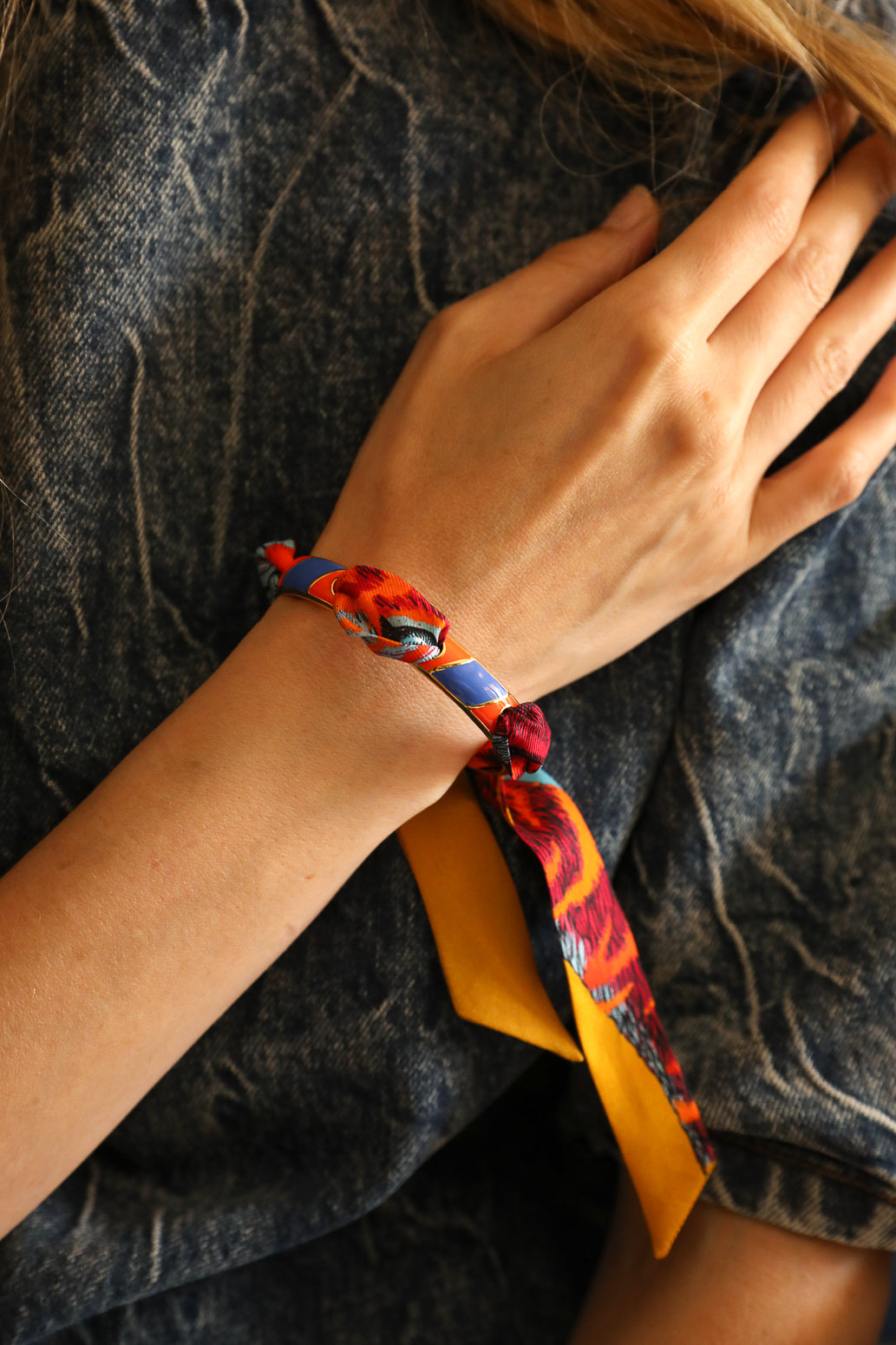 Bracelet BIM émail orange, Automne N°26