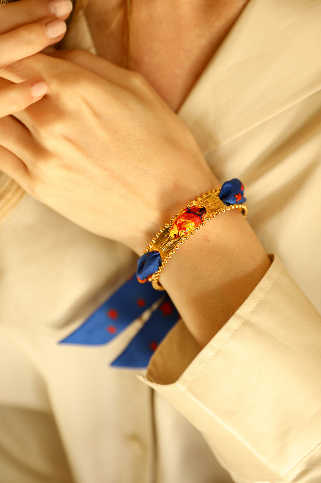 Bracelet en soie 2cm Astrologie Flashy