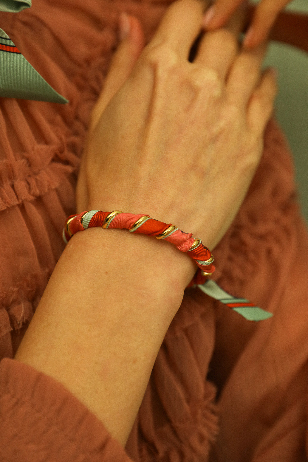Bracelet en soie 1cm BIM Neutre