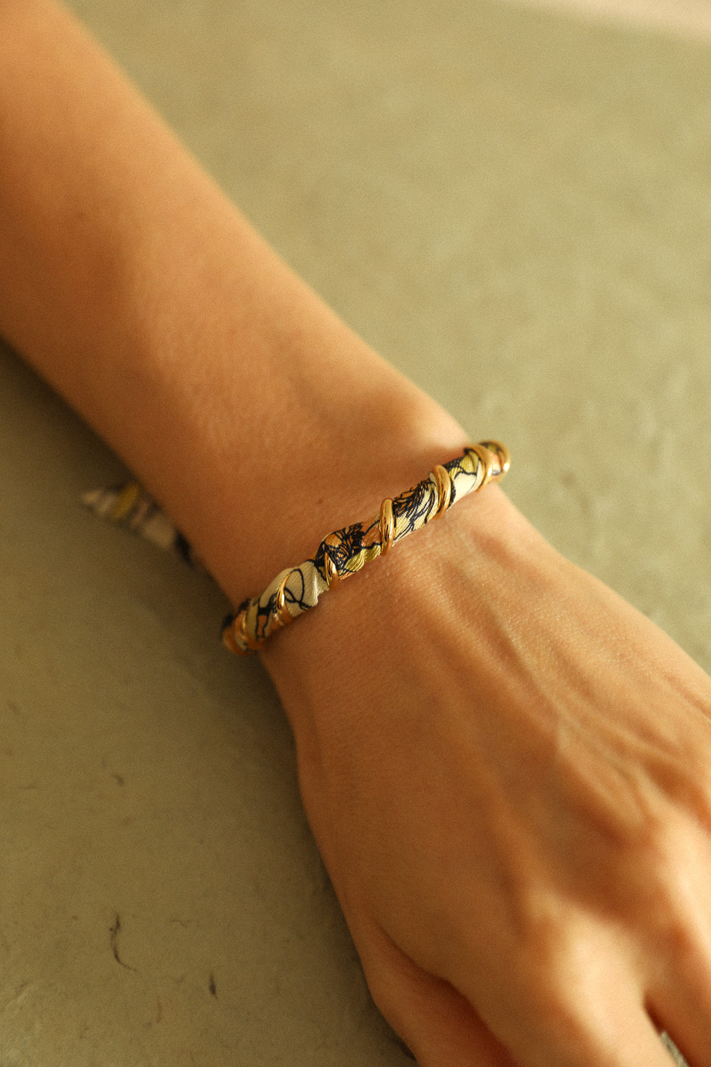 October bracelet and its Blue Words ribbon