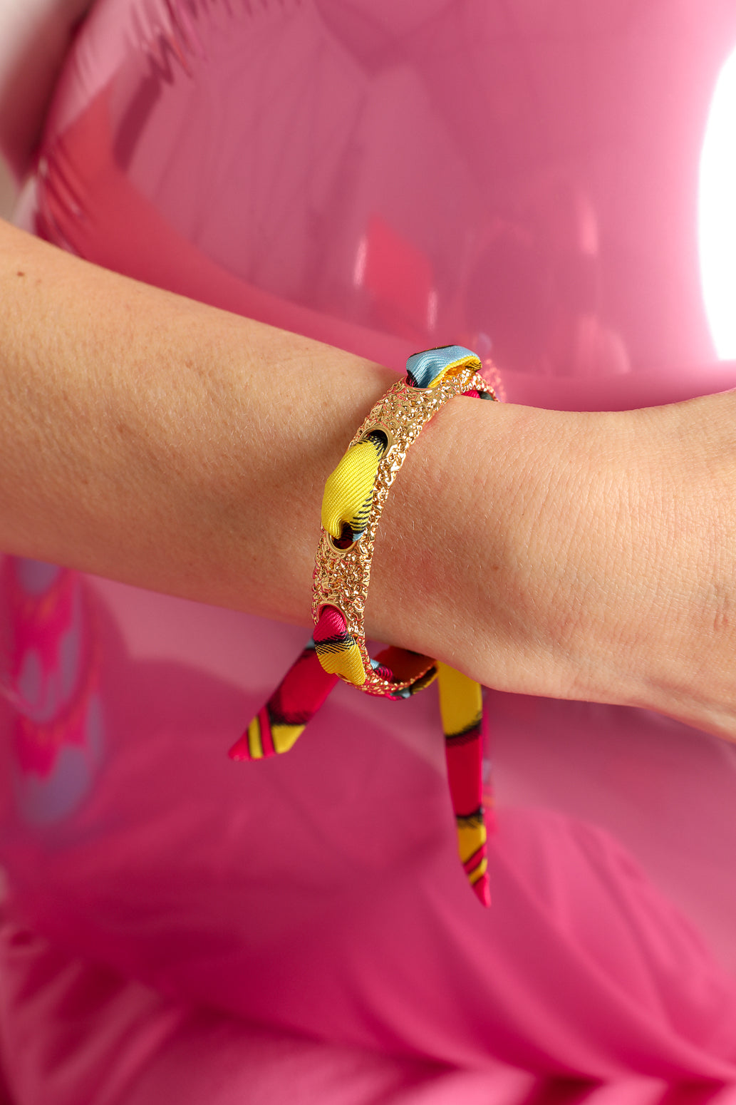 Queen bracelet and its Tarot ribbon, multicolored