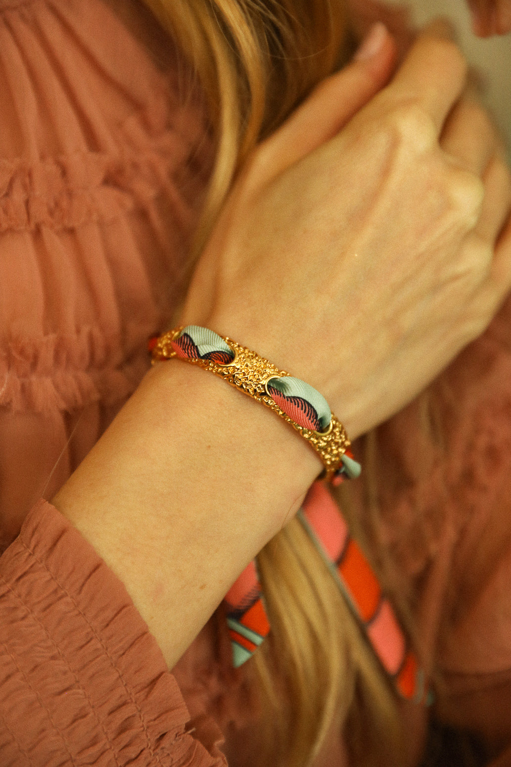 Bracelet en soie 1cm BIM Neutre