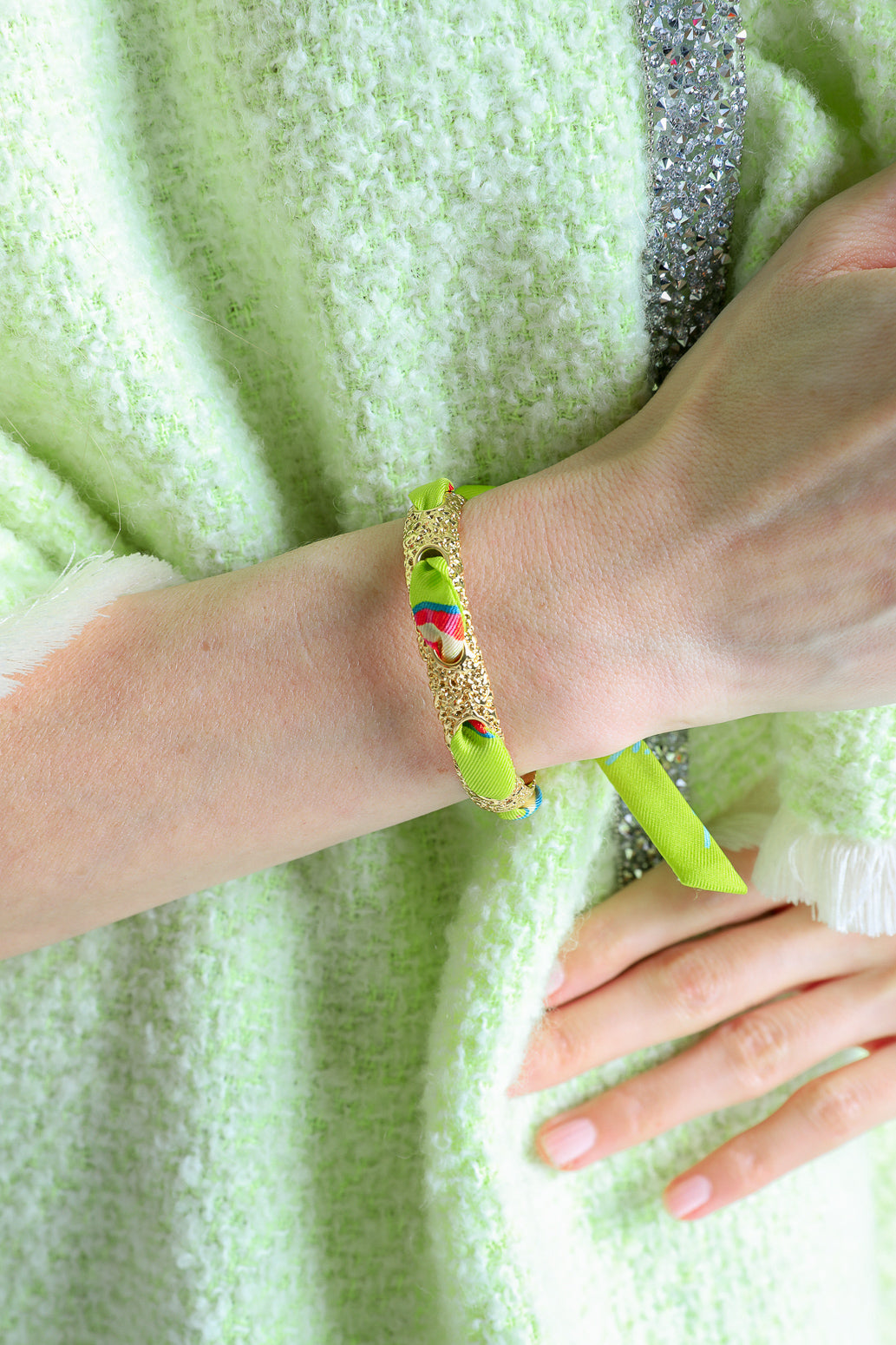 Bracelet en soie 1cm Clairvoyance Flashy