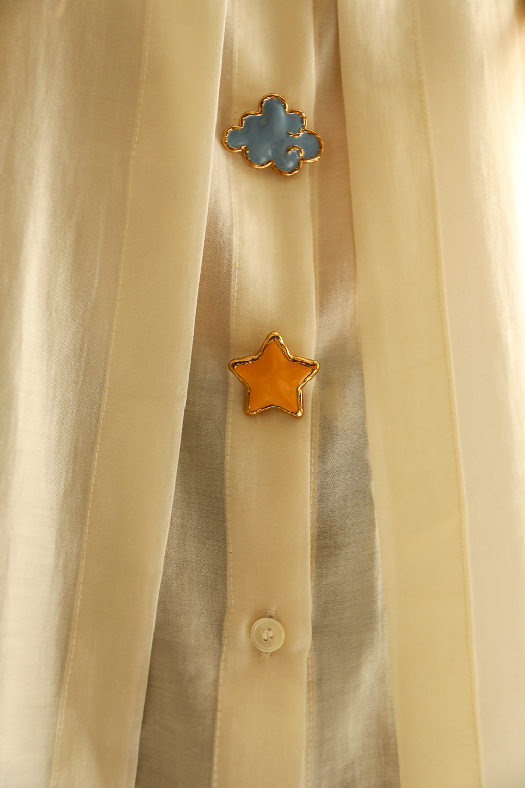 Dessin de chemise ETOILE, ocre